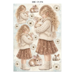 Stamperia Printed Art Junk Journal Focus Points for Art and Craft A5 - White Christmas
