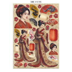 Stamperia Printed Art Junk Journal Focus Points for Art and Craft A5 - Oriental Garden