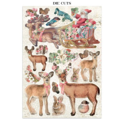 Stamperia Printed Art Junk Journal Focus Points for Art and Craft A5 - Winter Magic