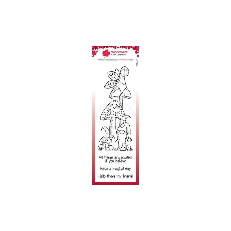 Woodware Clear Stamp "Magical Mushrooms" 20x7cm