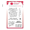 Woodware • Clear stamp Christmas words
