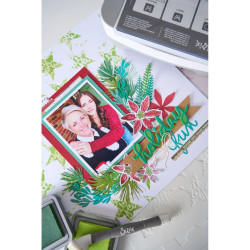 Sizzix • Clear Stamp Set & Framelits Dies Winter Florals by Vicki Boutin 68pcs