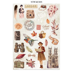 Stamperia Our Way Junk Journal Stickers, Backgrounds, Cut-Outs (SBJK30)