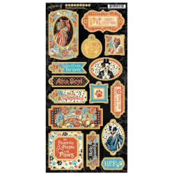 Graphic 45 MIXAT PAKET  Well Groomed  Paper Pad, journaling cards, die cut, 4502267-4