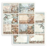 Stamperia The Owl's House 12x12 Inch Paper Sheet 6 Postcards (1 pcs) (SBB1090)