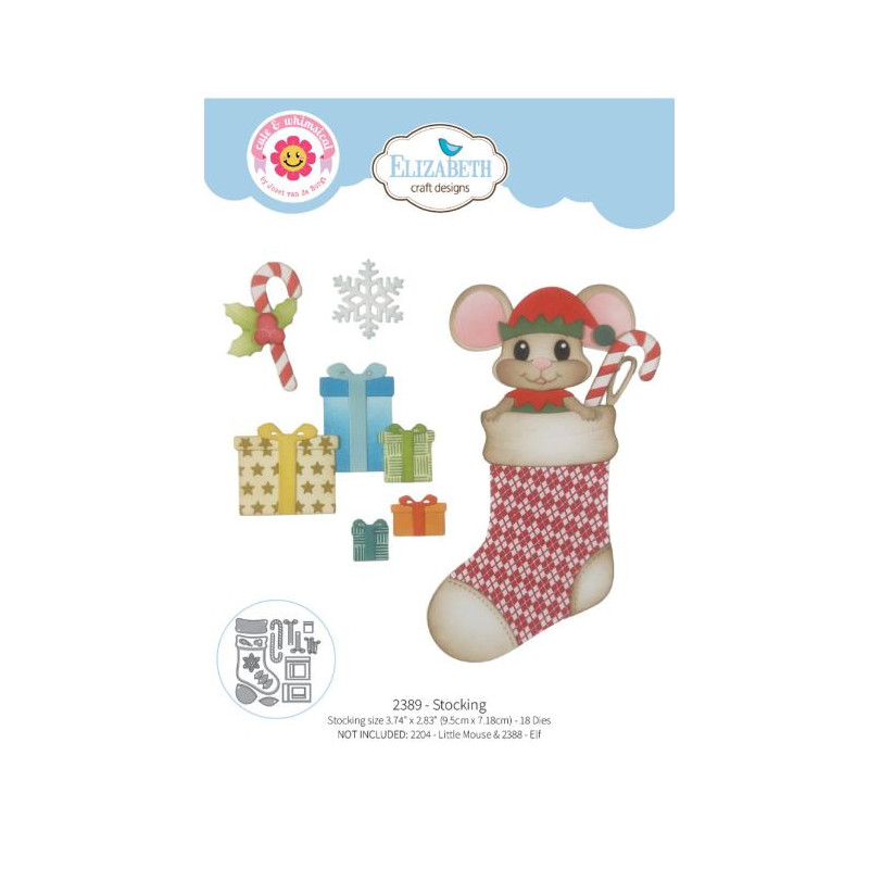 Elisabeth craft design Snuggle Season Die Stocking by Cute & Whimsical (2389)