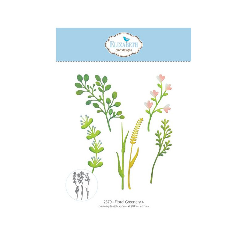 Elisabeth craft design Bloom Wildly Die Floral Greenery 4 by Paper Flowers (2379)