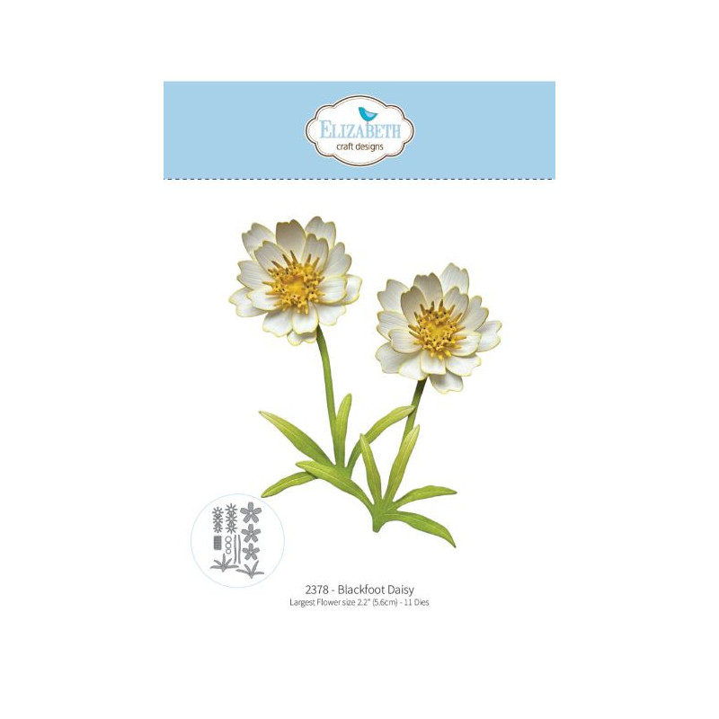 Elisabeth craft design Bloom Wildly Die Blackfoot Daisy by Paper Flowers (2378)