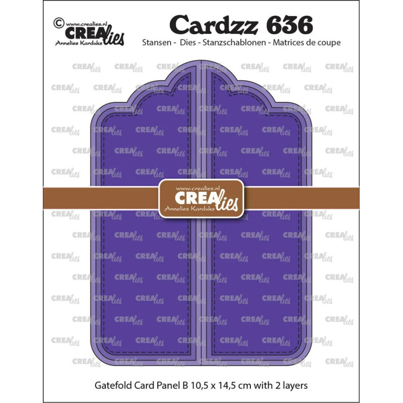Crealies Cardzz Dies Gatefold Card Panel B (CLCZ636)