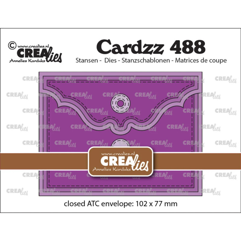 Crealies Cardzz Dies ATC Envelope Horizontal (CLCZ488)