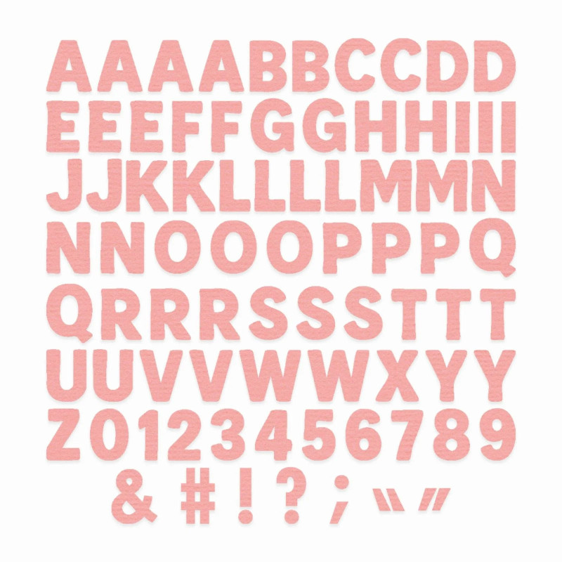 Sizzix • Thinlits Dies Mini Bold Alpha by Vicki Boutin 71pcs Sizzix (667198)