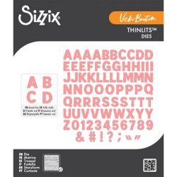 Sizzix • Thinlits Dies Mini Bold Alpha by Vicki Boutin 71pcs Sizzix (667198)