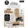 Studio Light Sticker Pad X-Mas Sentiments Essentials 15 Sheets (SL-ES-STIC39)