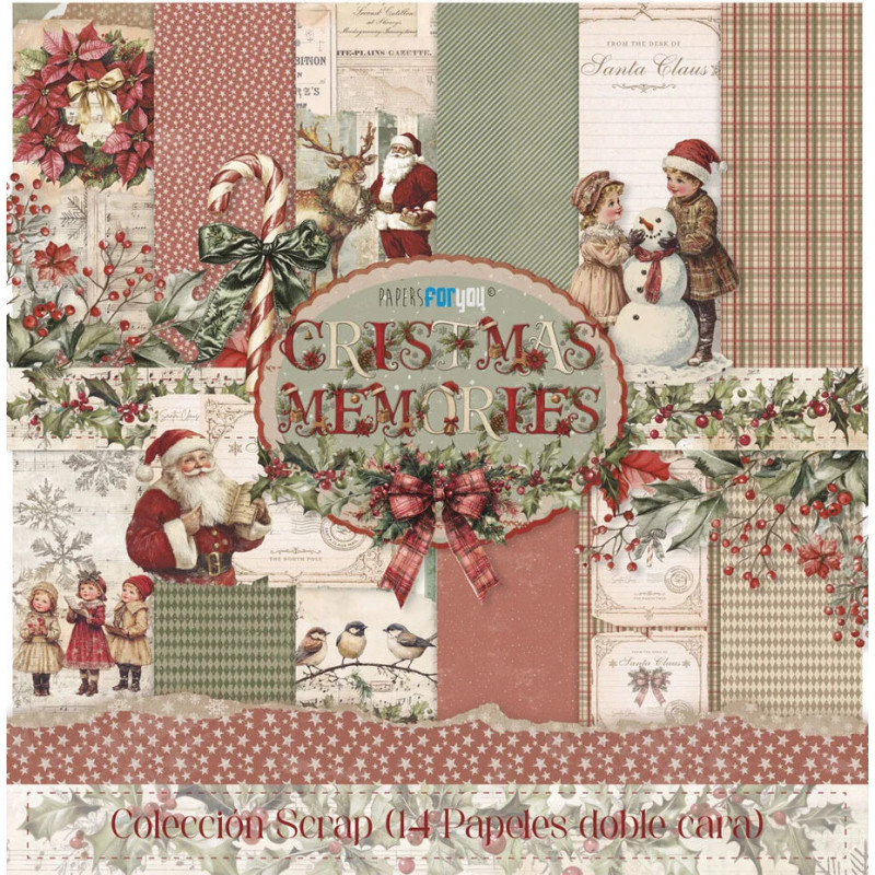 Papers For You Christmas Memories 12x12 Inch Scrap Paper Pack (14pcs) (PFY-16517)