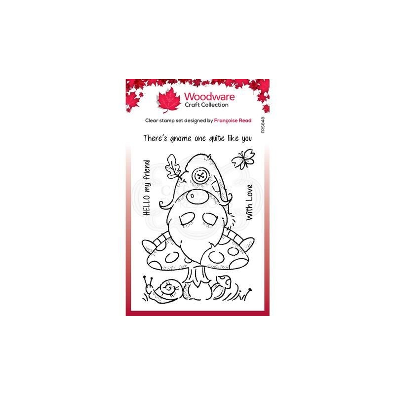NYHET - Woodware Clear Stamp "Forest Gnome" A6