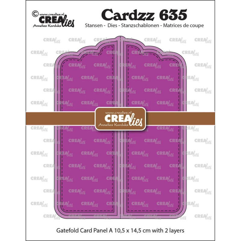 Crealies Cardzz Dies Gatefold Card Panel A (CLCZ635)
