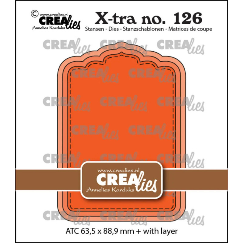 Crealies X-tra Dies ATC Panel A (CLXtra126)