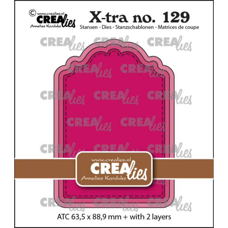 Crealies X-tra Dies ATC Panel D (CLXtra129)