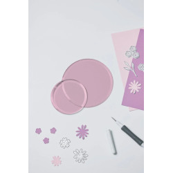 Sizzix Circular Cutting Pads Ø3 1/2 "/Ø5" Lilac (2pcs) (667259)