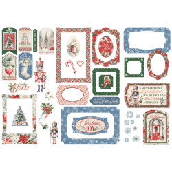 Graphic 45 Deck the Halls Chipboard Pieces, Tags & Frames (4503097)