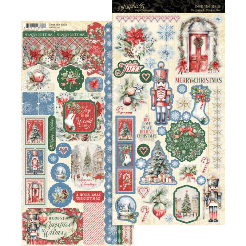 Graphic 45 Deck the Halls Sticker Set (4503095)