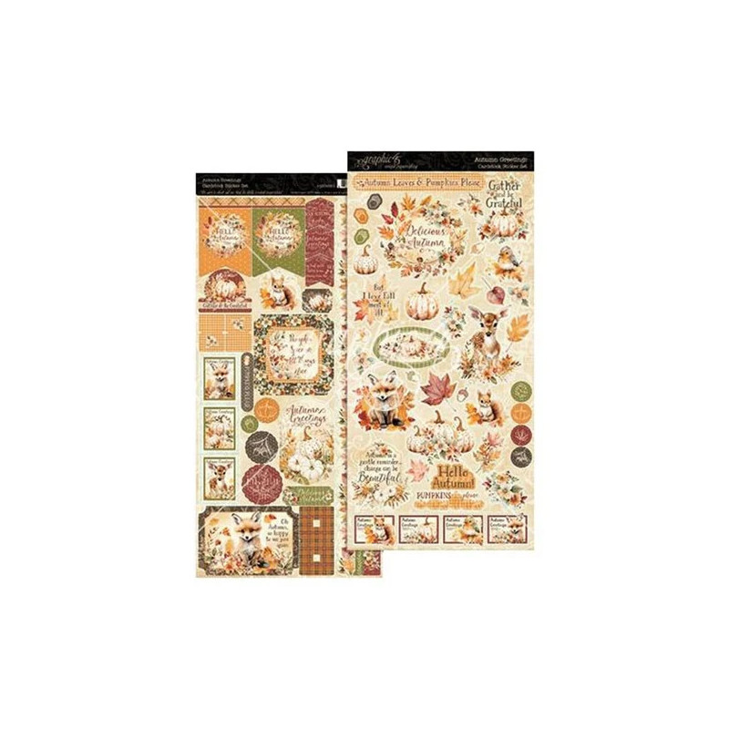 Graphic 45 Autumn Greetings Sticker Set (4502901)