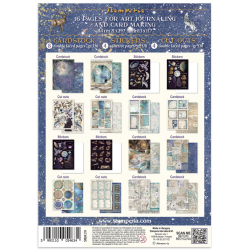 Stamperia Printed Art Junk journal: stickers, cut-outs, backgrounds for Art and Craft - Cosmos