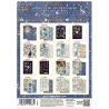 Stamperia Printed Art Junk journal: stickers, cut-outs, backgrounds for Art and Craft - Cosmos