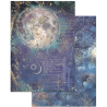 Stamperia Printed Art Junk journal: stickers, cut-outs, backgrounds for Art and Craft - Cosmos
