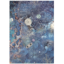 Stamperia Printed Art Junk journal: stickers, cut-outs, backgrounds for Art and Craft - Cosmos
