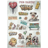 Stamperia Printed Art Junk journal: stickers, cut-outs, backgrounds for Art and Craft - Furry Friends 2