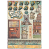 Stamperia Printed Art Junk journal: stickers, cut-outs, backgrounds for Art and Craft - Furry Friends 2