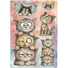 Stamperia Printed Art Junk Journal Focus Points for Art and Craft A5 - Furry Friends 2