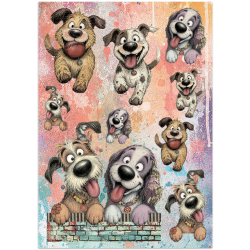 Stamperia Printed Art Junk Journal Focus Points for Art and Craft A5 - Furry Friends 2