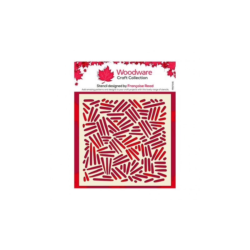 Woodware • Stencil / Mask cross hatch 15,4x15,4 cm