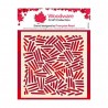 Woodware • Stencil / Mask cross hatch 15,4x15,4 cm