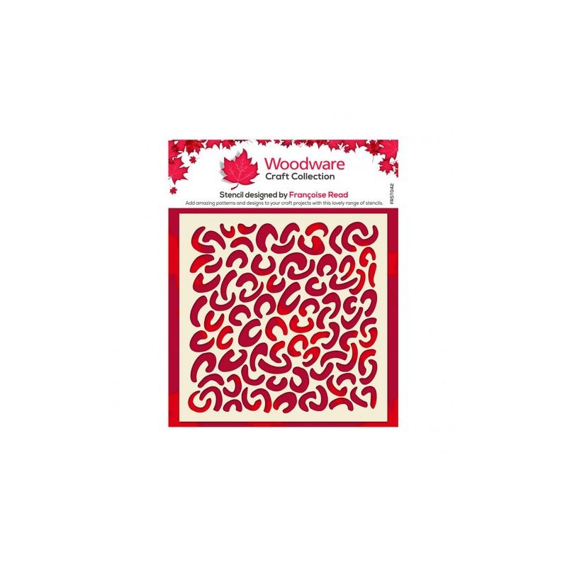 Woodware • Stencil / Mask faux leopard 15,4x15,4 cm