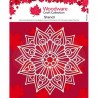 Woodware • Stencil / Mask Raindrop mandala 17,4x17,4 cm