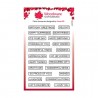 Woodware Clear stamp singles word fragments A6