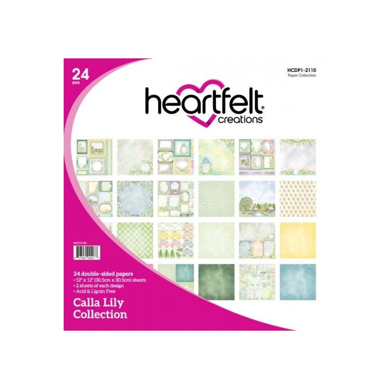 Heartfelt Paper Collection 12X12 Calla Lily