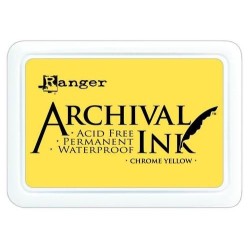 Ranger Archival Ink pad STOR - Waterproof Wendy chrome yellow