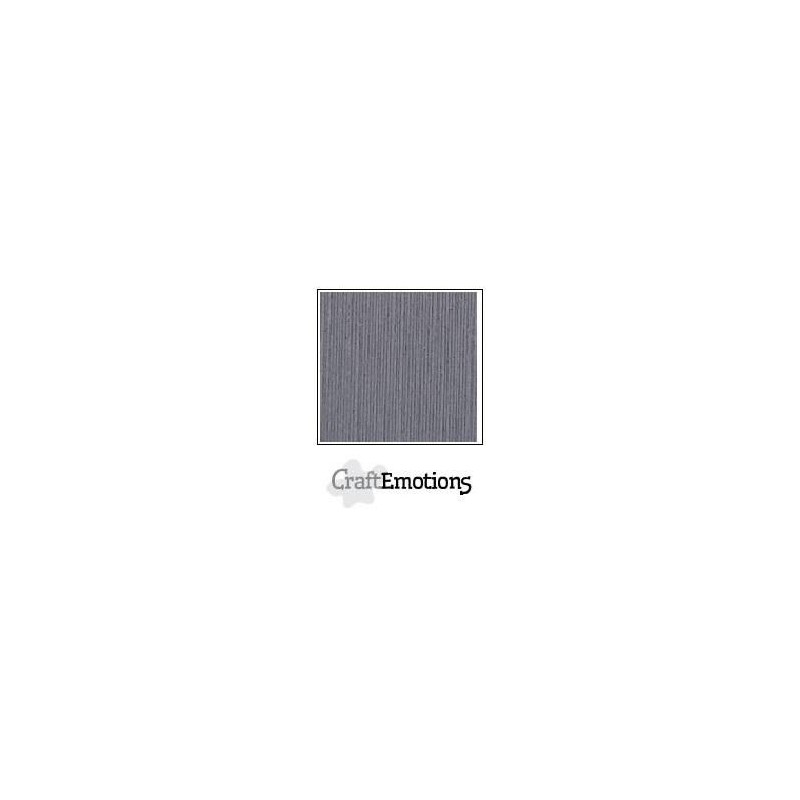 CraftE Cardstock Linen Granit Grå 12"x12" / 10st