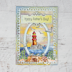 Heartfelt "Set" A Day at Sea Die, Stamp