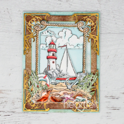Heartfelt "Set" A Day at Sea Die, Stamp