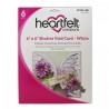 Heartfelt 6" x 6" Shutter Fold Card - White