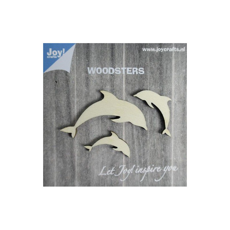 Joy! Crafts Woodsters - Wood figures: Dolphins 3
