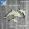Joy! Crafts Woodsters - Wood figures: Dolphins 3