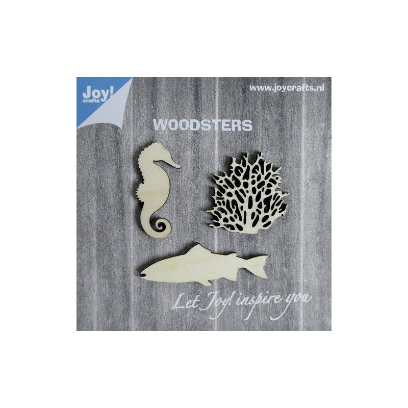 Joy! Crafts Woodsters - Wooden figures - Seahorse coral fish