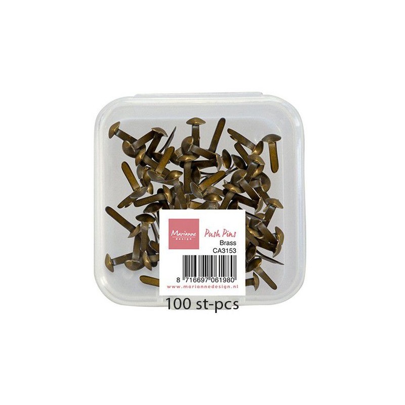 Marianne D Decoratie Push Pins - Messing