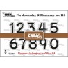 Crealies Journalzz & Pl stampss numbers 04 24 mm
